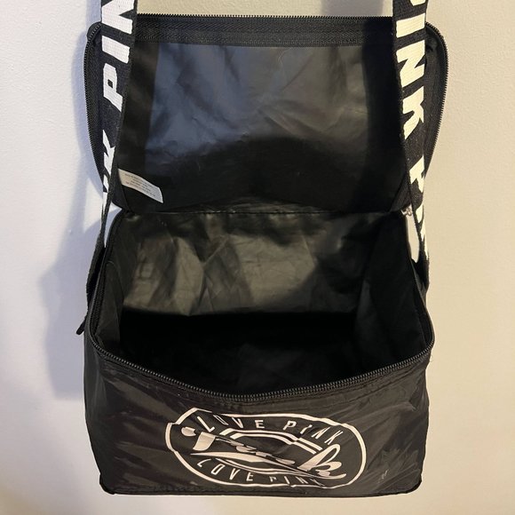 "Pink" Black Insulated Lunch Bag - Picture 3 of 3